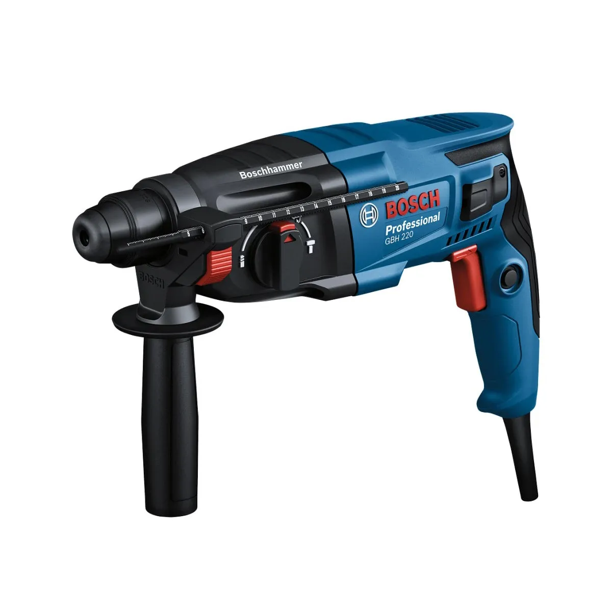 Bosch GBH 2-21 SDS-Plus Professional Rotary Hammer 240V/720W for Concrete. Stone. and Masonry Tasks 06112A6071