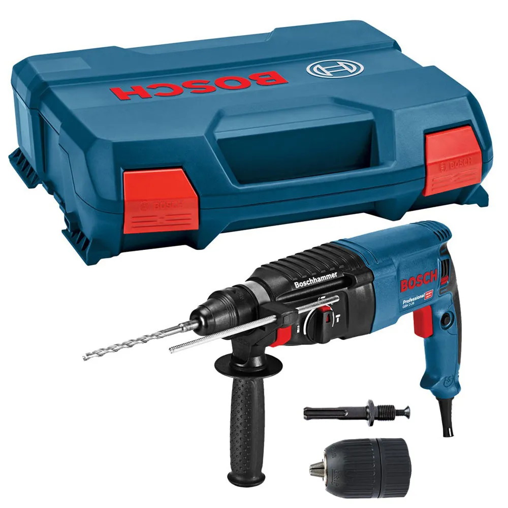 Bosch GBH 2-26 SDS  Rotary Hammer Drill 110V 06112A3060 With 13mm Chuck & Adaptor