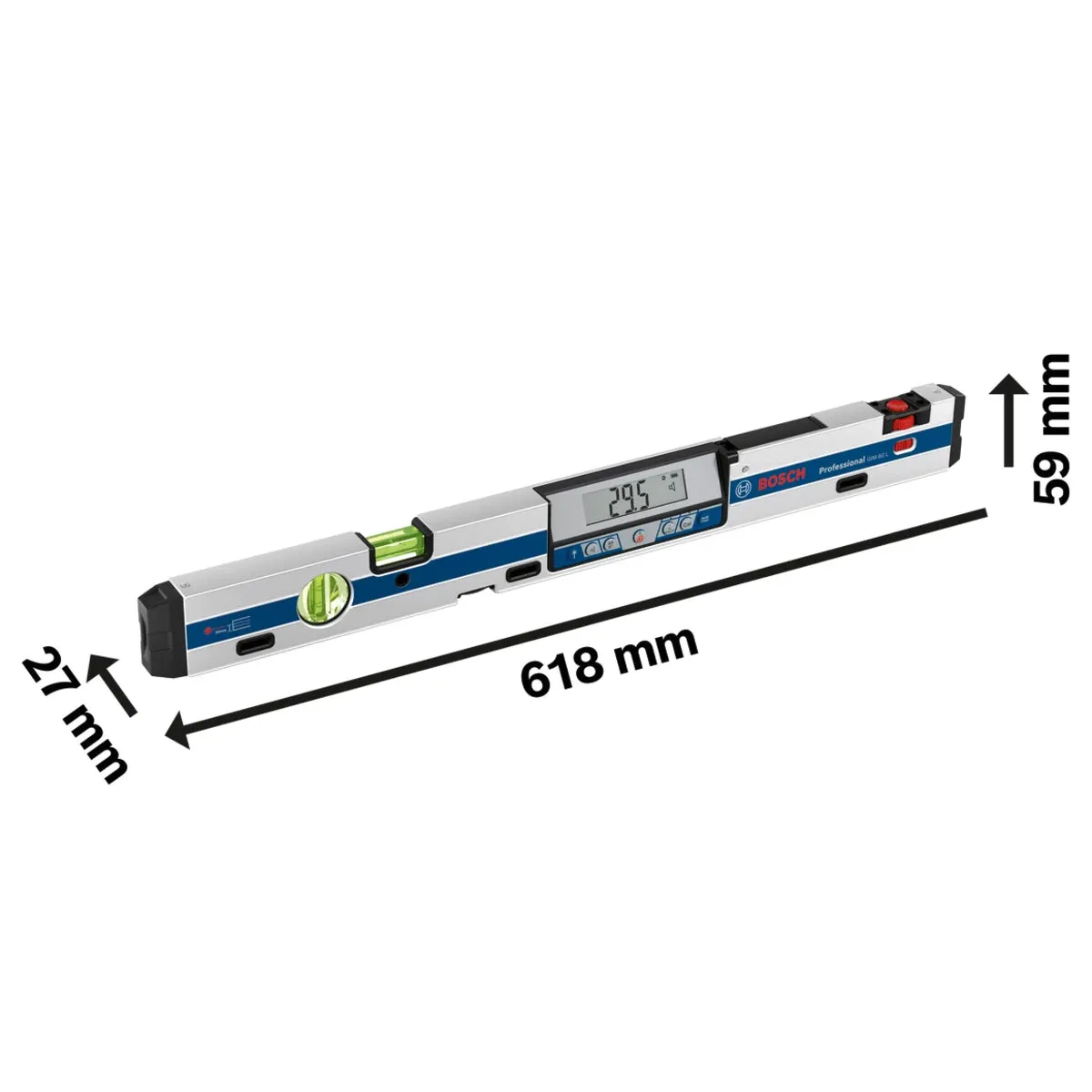 Bosch GIM 60 L Professional 60cm Incline Measurer Accurate Point Laser for Precise Measurements 0601076900