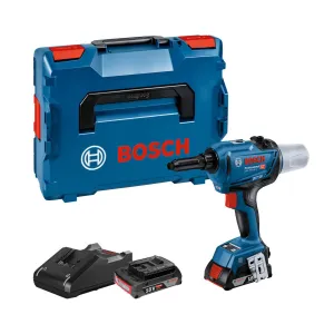 Bosch GRG 18V-16 C Rivet Gun 2 x 2.0Ah Batteries & Charger in Case 06019K5071