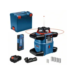 Bosch GRL 600 CHV 3 Piece Professional Rotation Laser Set with Batteries & Charger in Case 0601061F01