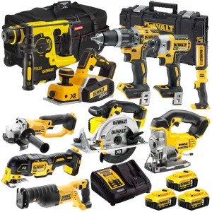 Dewalt 18V 10 Piece Cordless Tool Kit with 3 x 5.0Ah Battery & Charger T4TKIT-1162