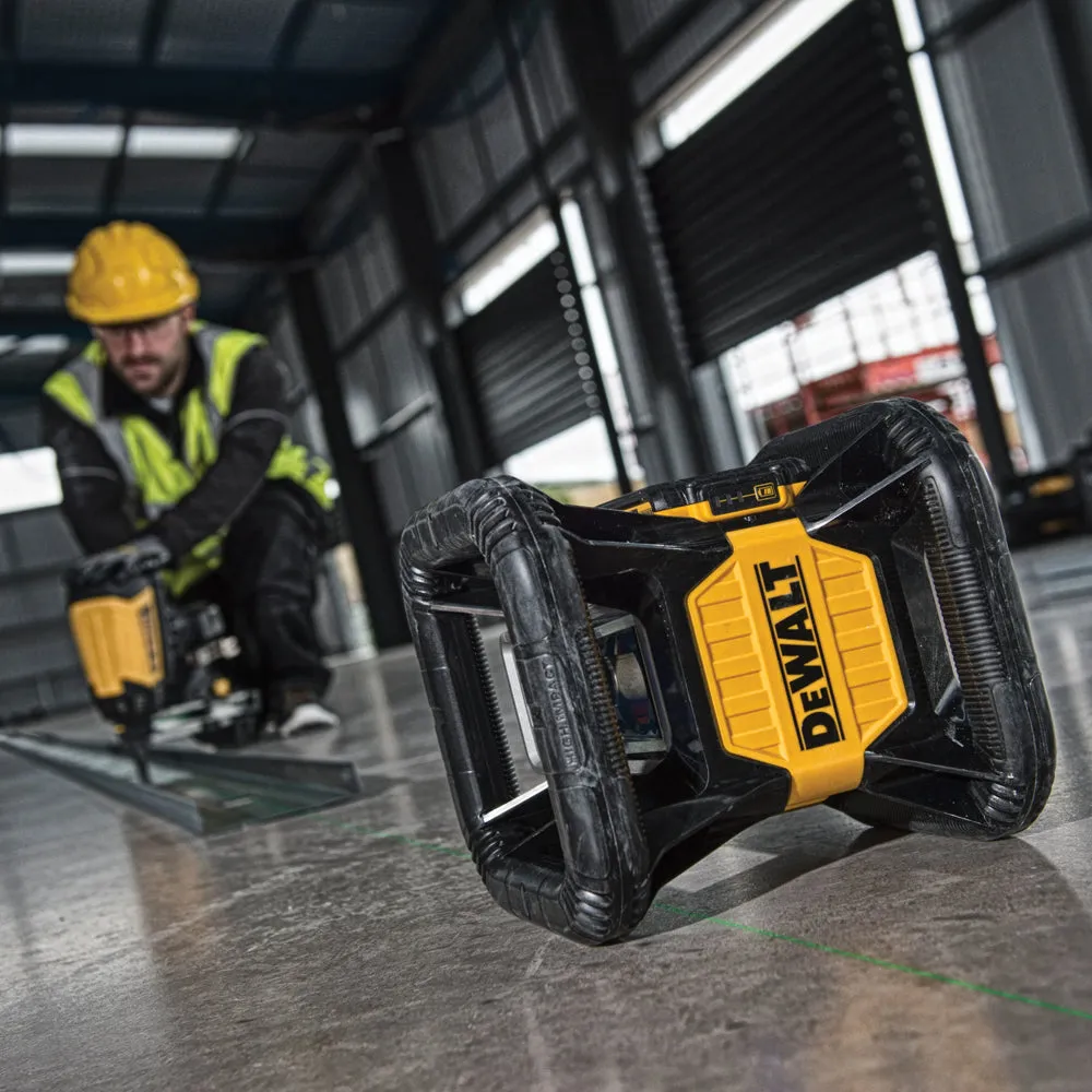 Dewalt DCE079D1G 18V Green Rotary Laser Detector Kit with 1 x 2.0Ah Battery Charger & Deep Toolbox