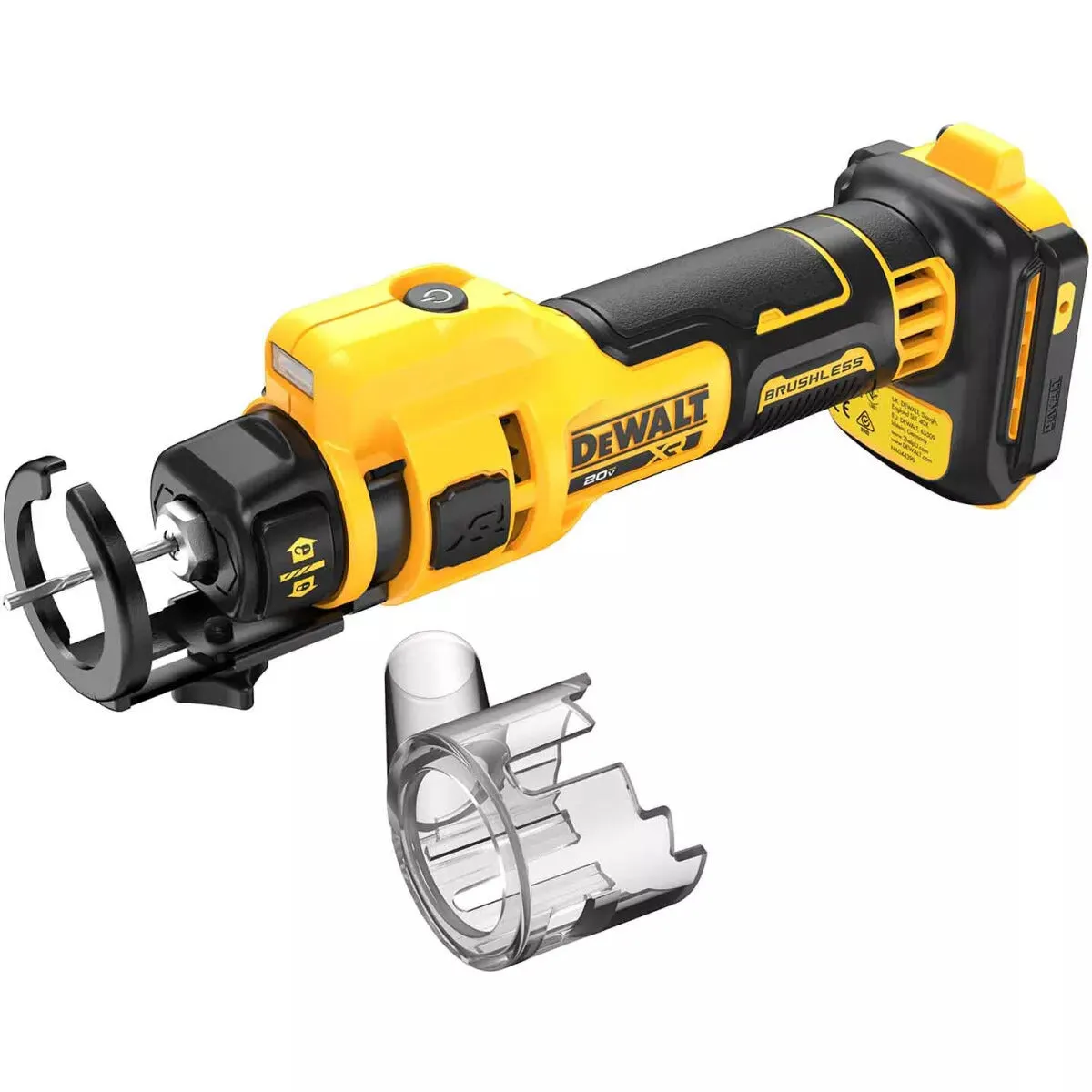 DeWalt DCE555N-XJ 18V XR Brushless Drywall Cut Out Tool with 1 x 4.0Ah Battery & Charger
