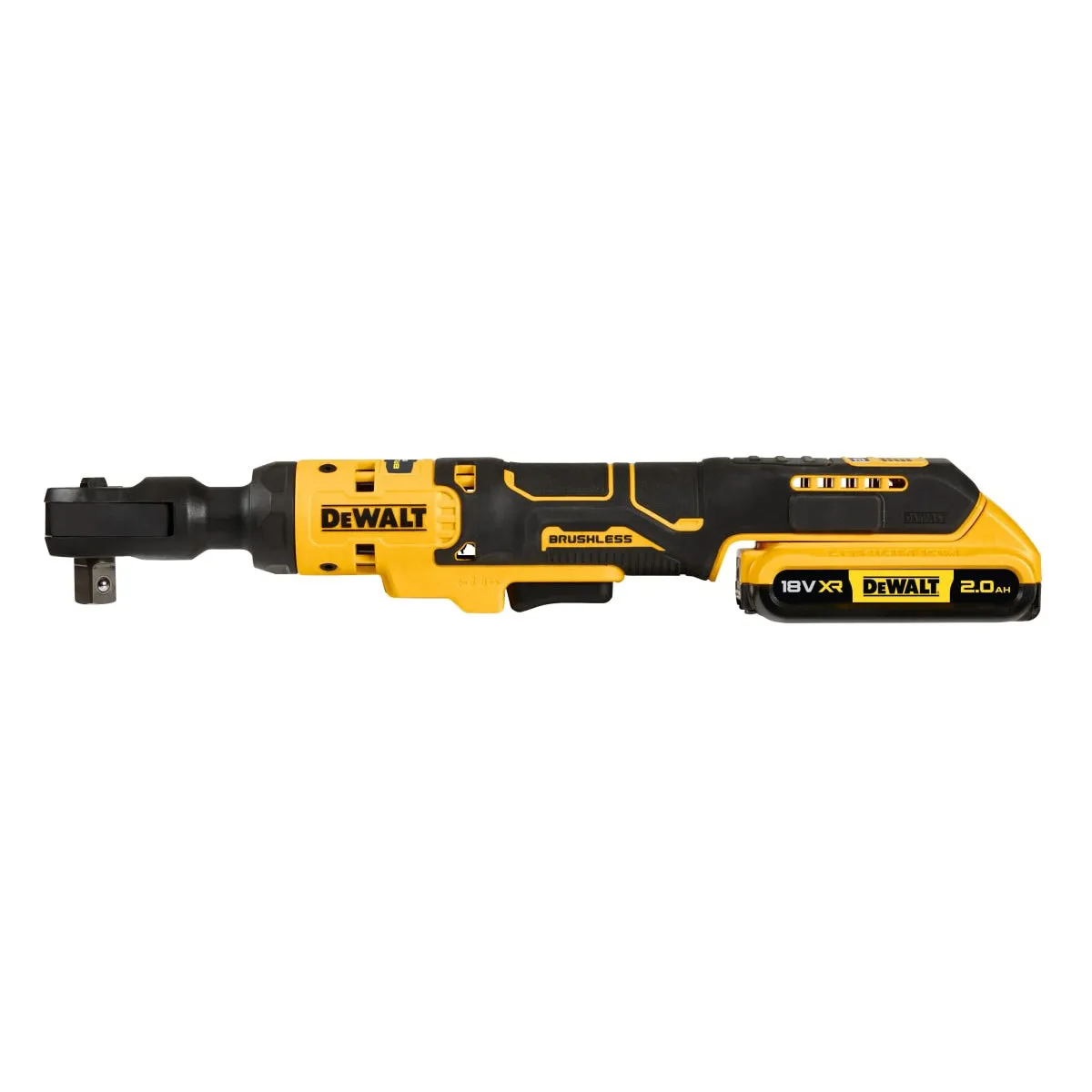 DeWalt DCF512D1 18V XR 1/2 Open Head Ratchet 1 X 2.0Ah Battery. Charger & Soft Tool Bag