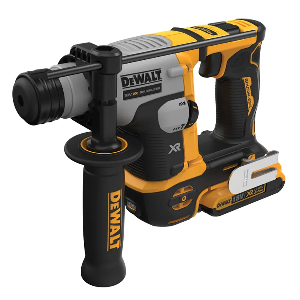 Dewalt DCH172D2 18V XR Brushless Ultra-Compact SDS Plus Rotary Hammer With 2 x 2.0Ah Batteries. Charger With Carry Case