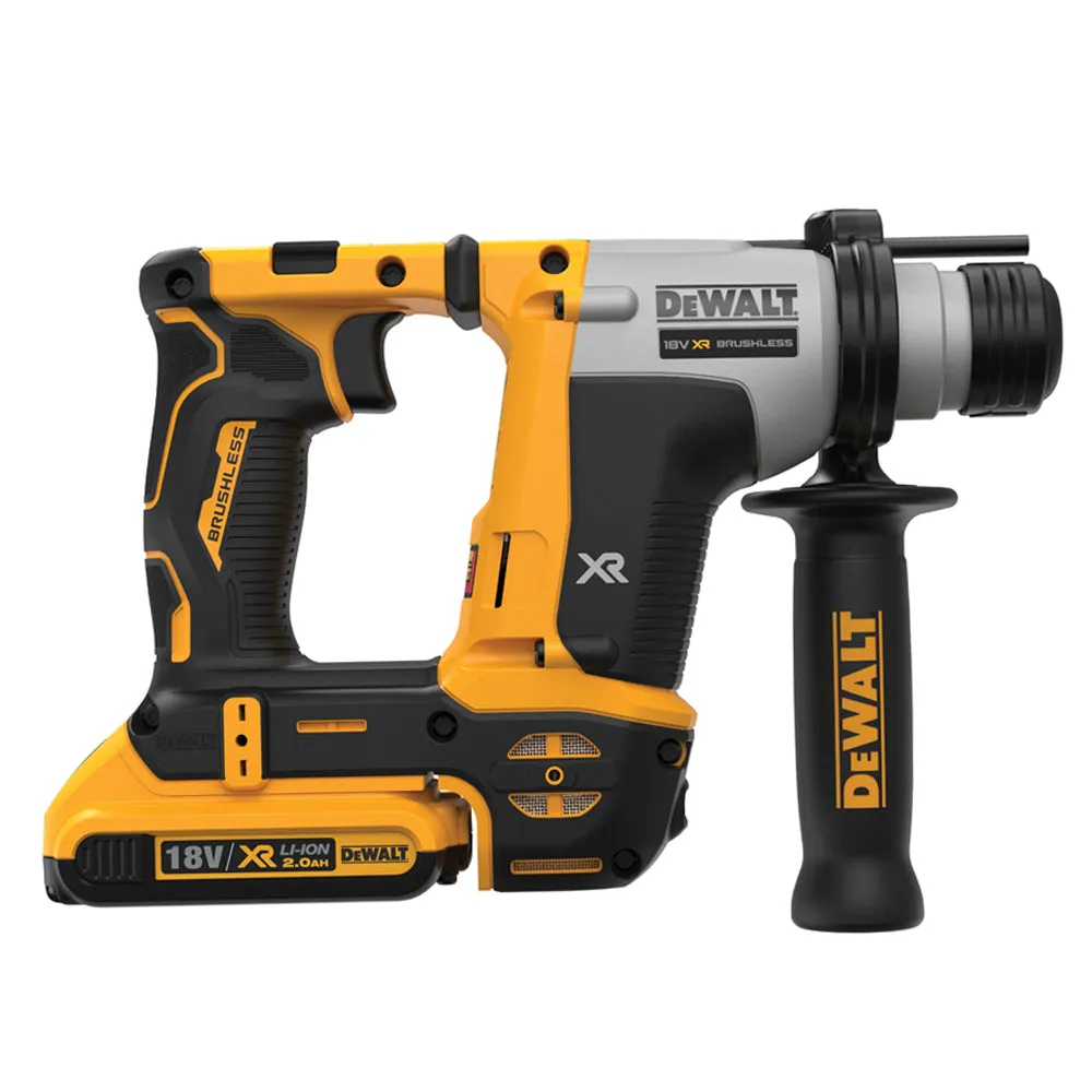 Dewalt DCH172D2 18V XR Brushless Ultra-Compact SDS Plus Rotary Hammer With 2 x 2.0Ah Batteries. Charger With Carry Case