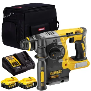 DeWalt DCH273N 18V Brushless SDS  Rotary Hammer Drill with 2 x 5.0Ah Batteries & Charger in Bag