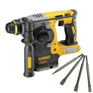 Dewalt DCH273N 18V Brushless SDS  Rotary Hammer Drill with 4 Piece Chisel Set