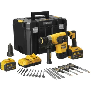 Dewalt DCH417X2 54V FlexVolt SDS Plus Rotary Hammer Drill with 2 x 9.0/3.0Ah Batteries Charger & Case