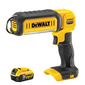 Dewalt DCL050N 18V Handheld LED Work Light Torch with 1 x 5.0Ah Battery