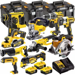 Dewalt DEWT4T10P4 18V 3 x 5.0Ah Batteries XR Li-Ion 10 Piece TStak Tool Storage
