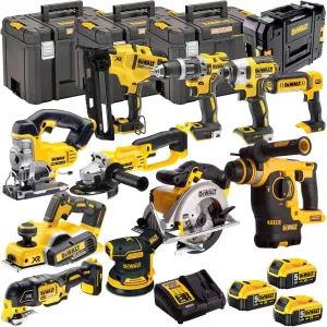 DeWalt DEWT4TKIT10 18V 11 Piece Power Tool Kit with 3 x 5.0Ah Battery