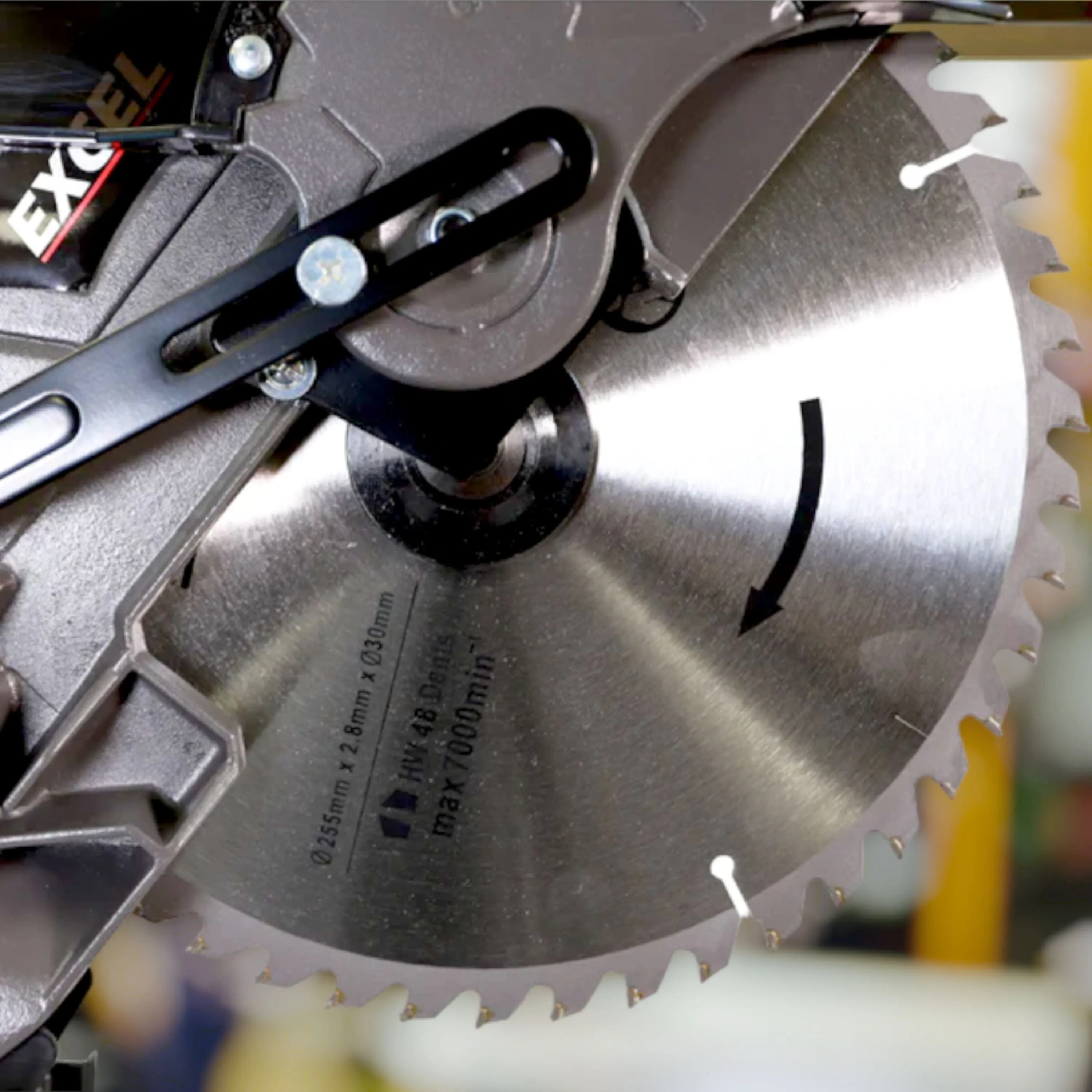 Excel 10 255mm Sliding Mitre Saw Double Bevel 2000W/240V with Laser