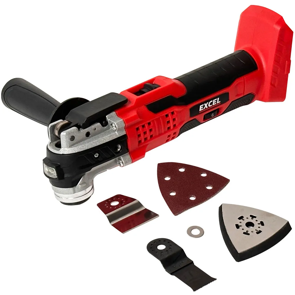Excel 18V 9 Piece Power Tool Kit with 3 x 5.0Ah Battery Charger & Accessories EXLKIT-17299