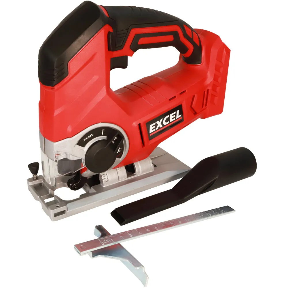 Excel 18V Cordless Jigsaw with 1 x 4.0Ah Battery Charger & Bag EXL581B