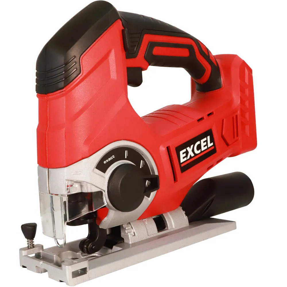 Excel 18V Cordless Jigsaw with 1 x 4.0Ah Battery Charger & Bag EXL581B