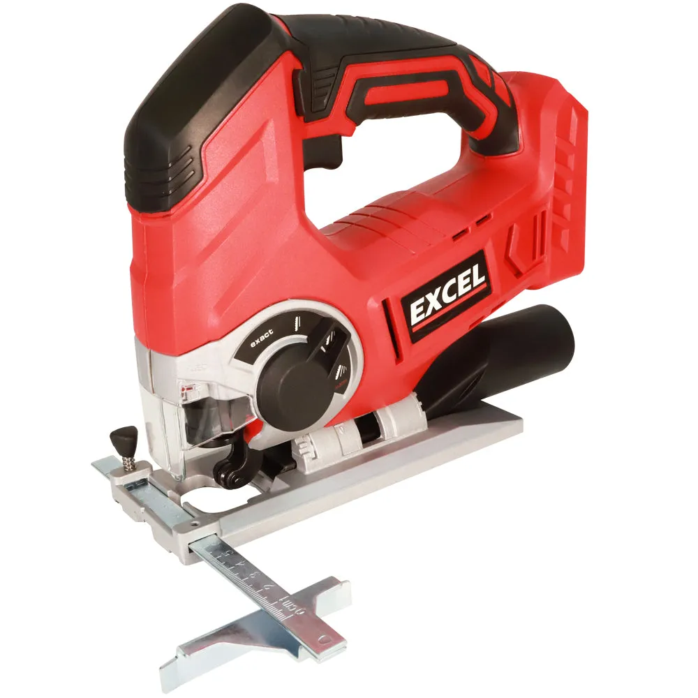 Excel 18V Cordless Jigsaw with 1 x 4.0Ah Battery Charger & Bag EXL581B