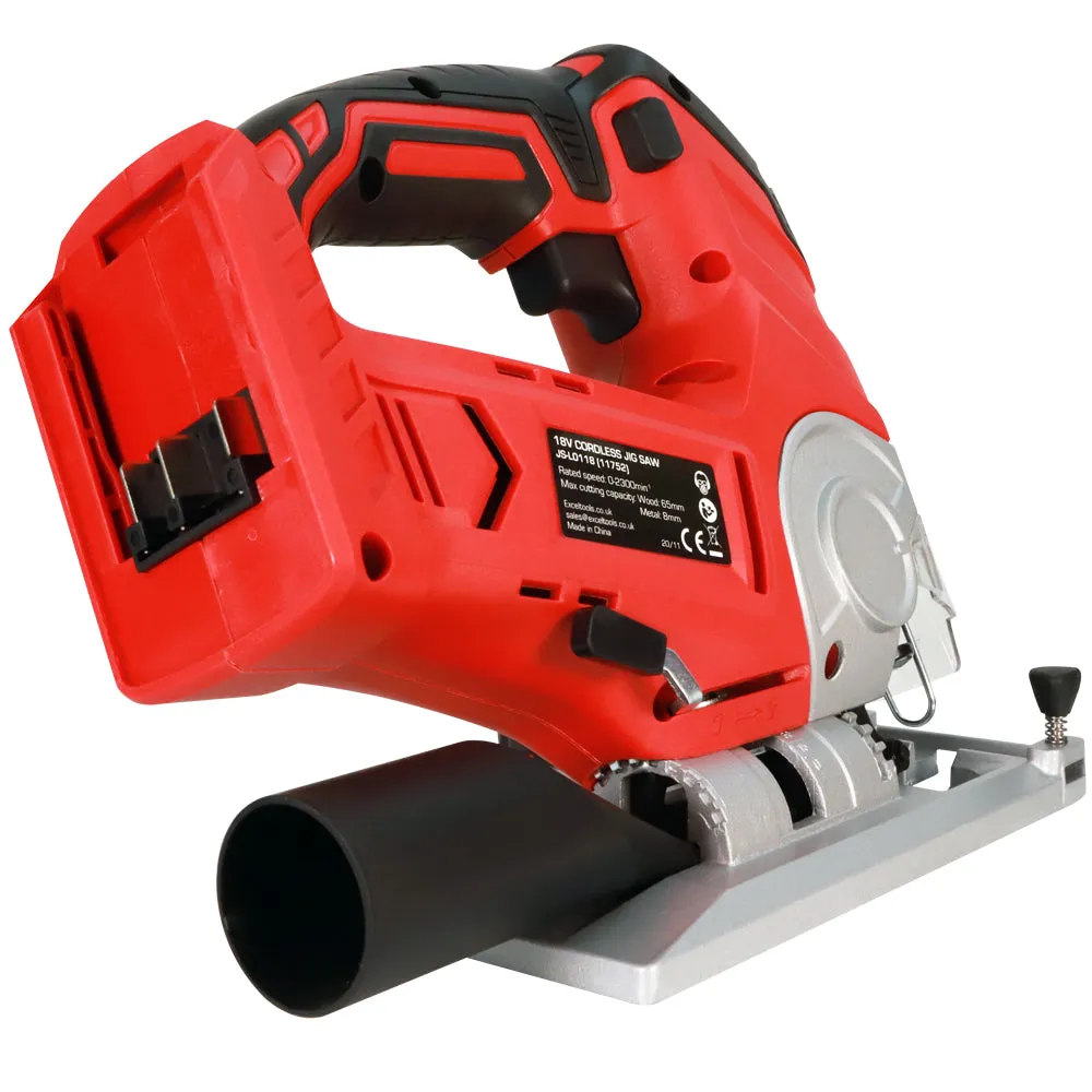 Excel 18V Cordless Jigsaw with 1 x 4.0Ah Battery Charger & Bag EXL581B