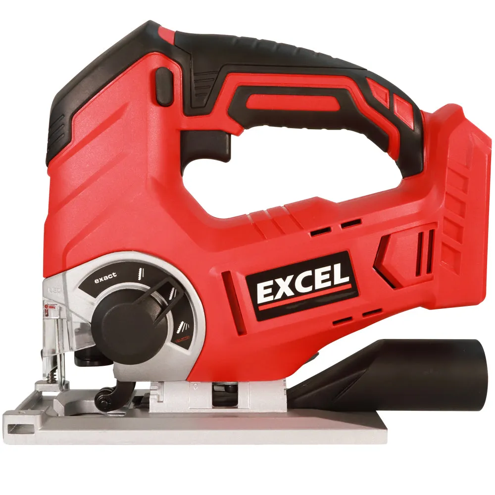Excel 18V Cordless Jigsaw with 1 x 4.0Ah Battery Charger & Bag EXL581B