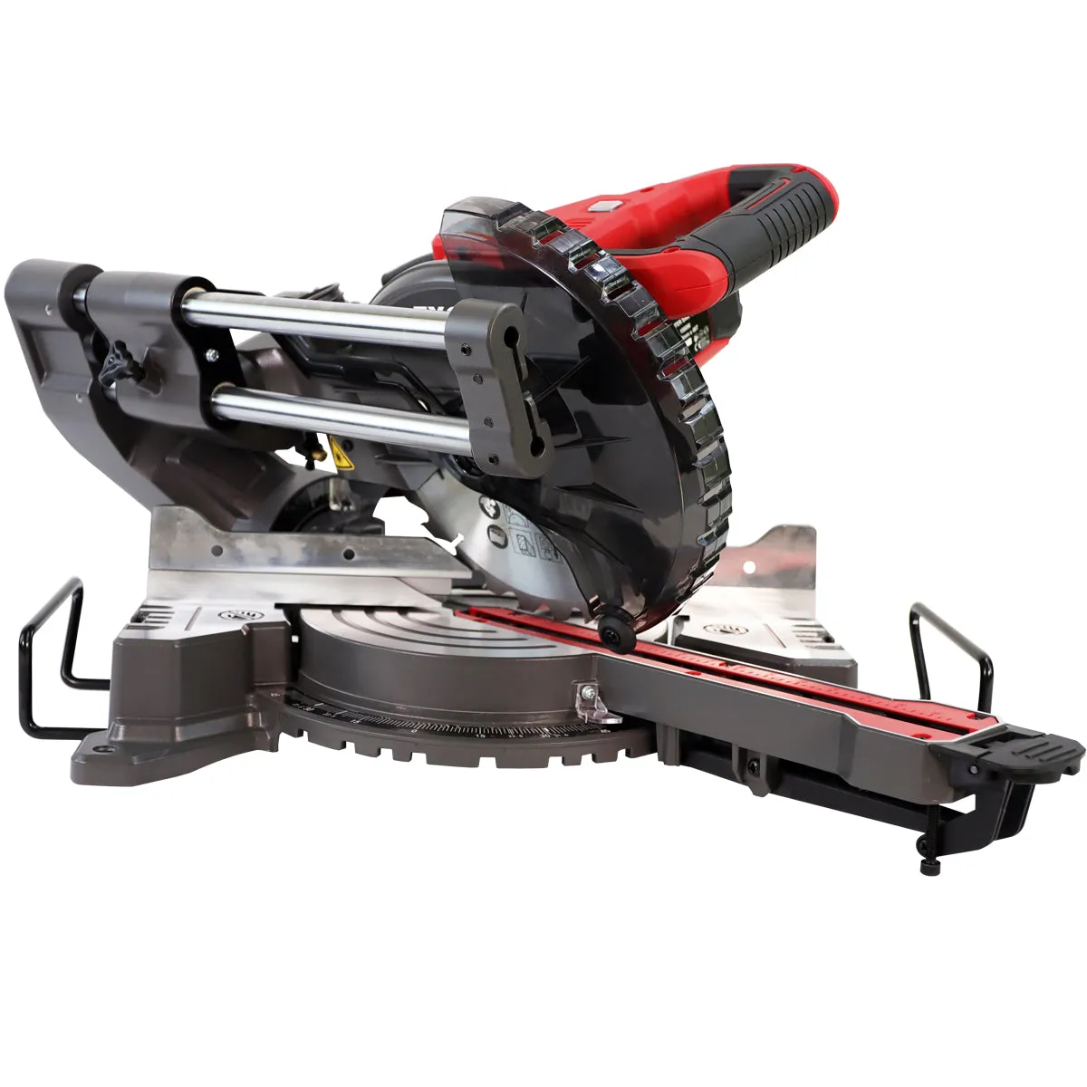 Excel 216mm Mitre Saw Large Base Laser 240V with Leg Stand Extra 1 x 24T Blade