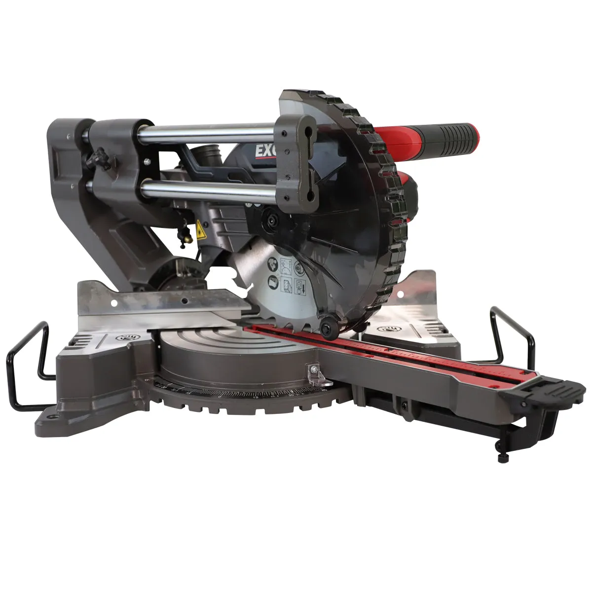 Excel 216mm Mitre Saw Large Base with Laser 240V 1500W Extra 1 x 24T Blade