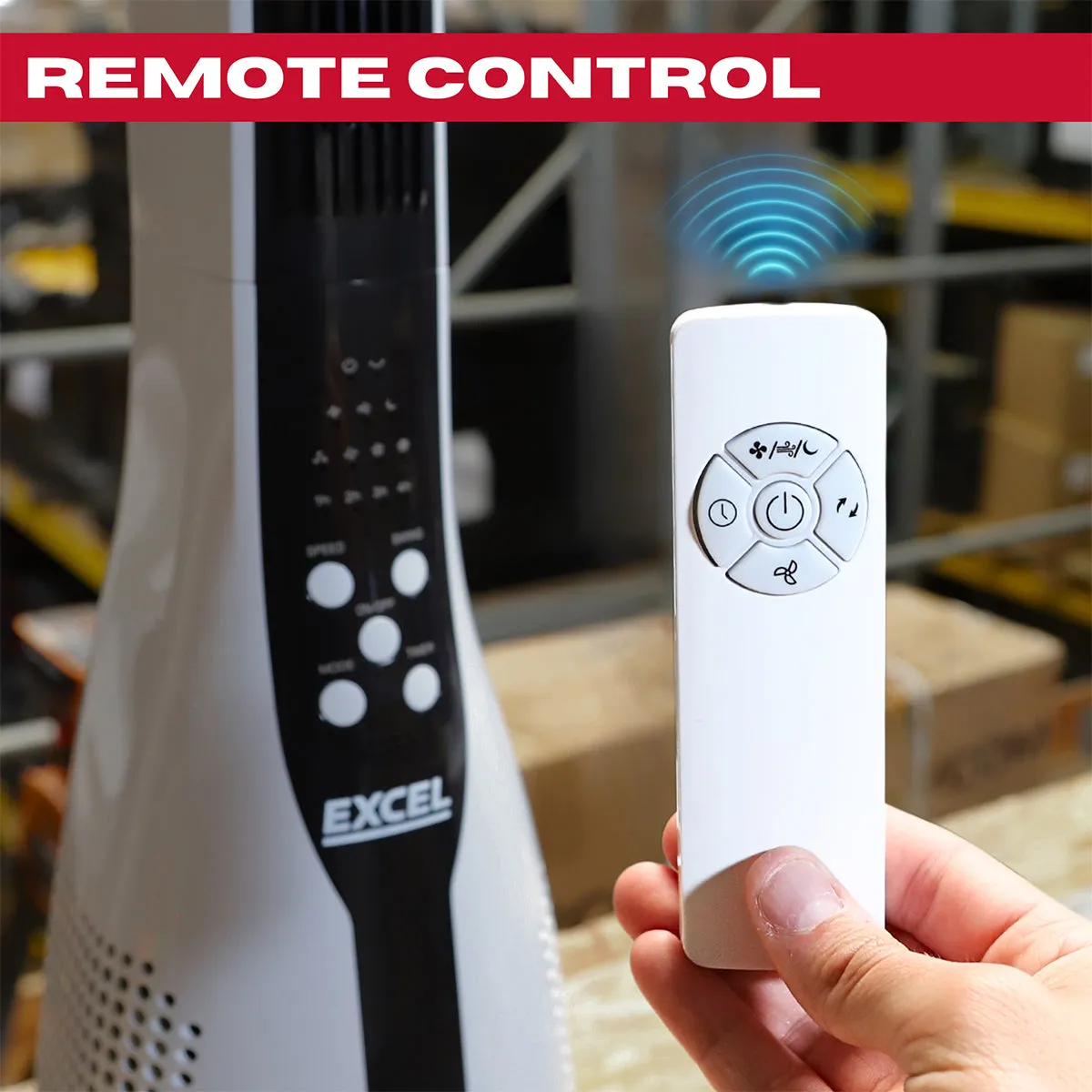 Excel 43 Tower Fan with Remote Control