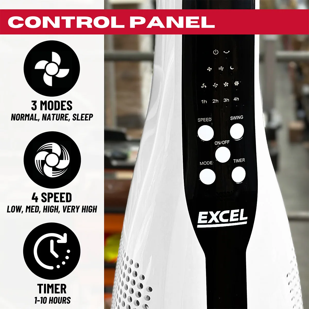 Excel 43 Tower Fan with Remote Control