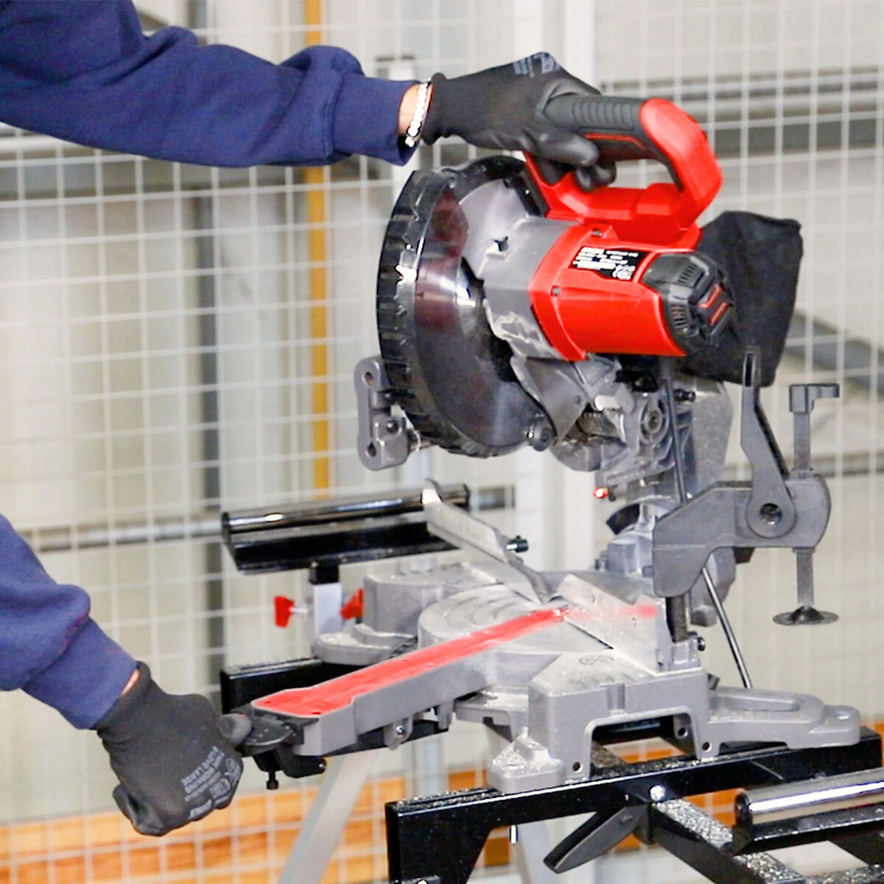 Excel 8.5 216mm Mitre Saw Large Base 1500W/240V with Laser