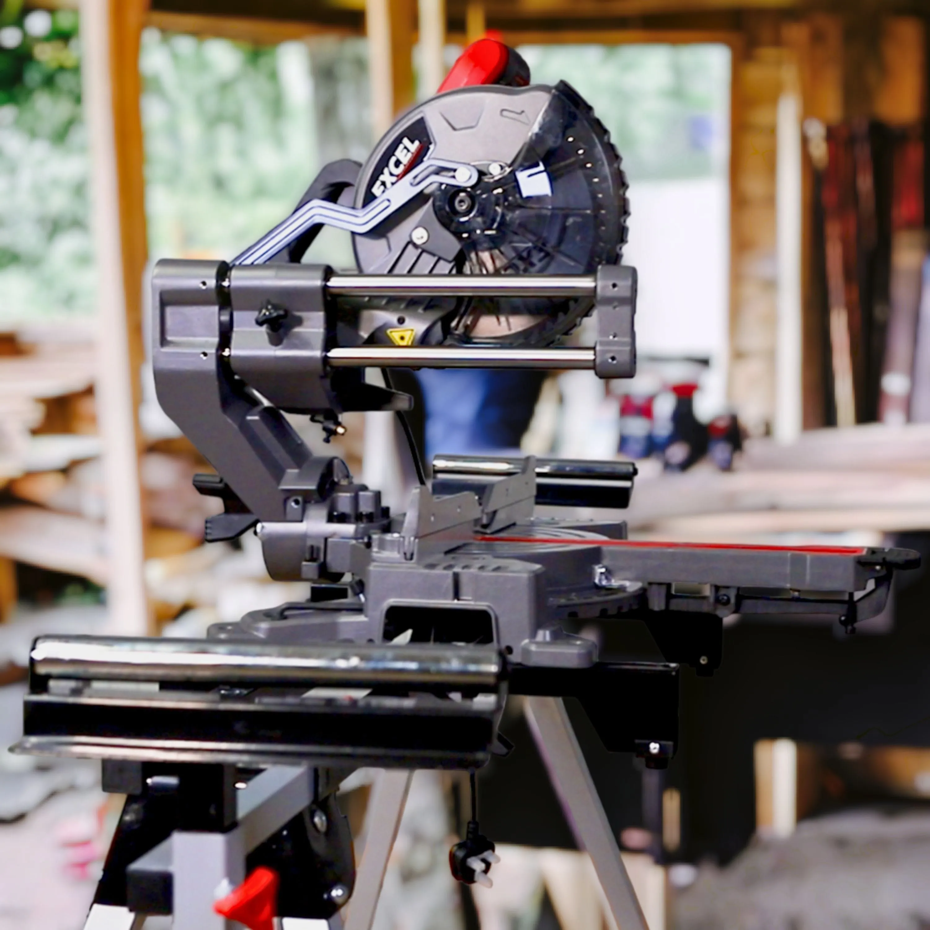 Excel 8.5 216mm Mitre Saw Large Base 1500W/240V with Laser