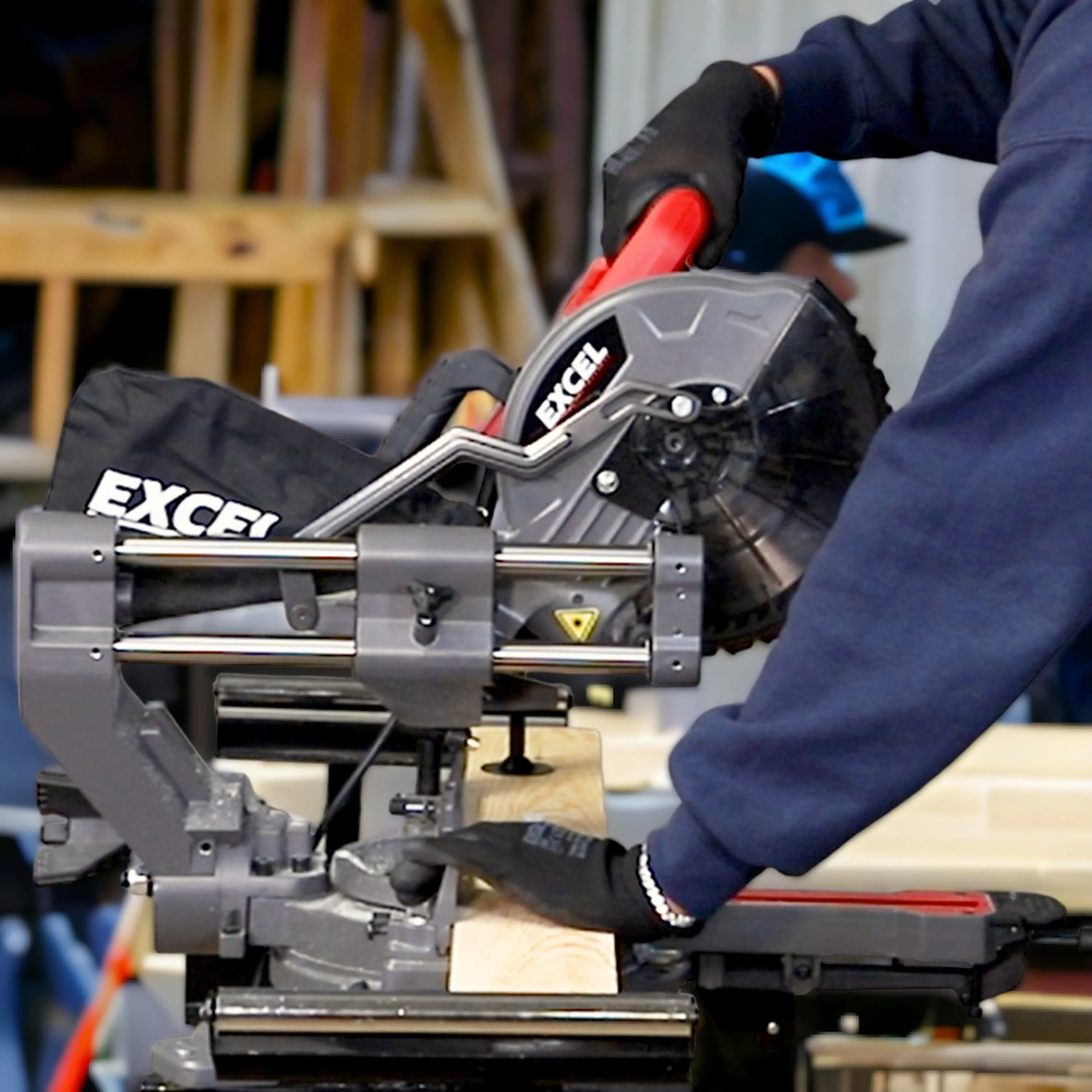Excel 8.5 216mm Mitre Saw Large Base 1500W/240V with Laser