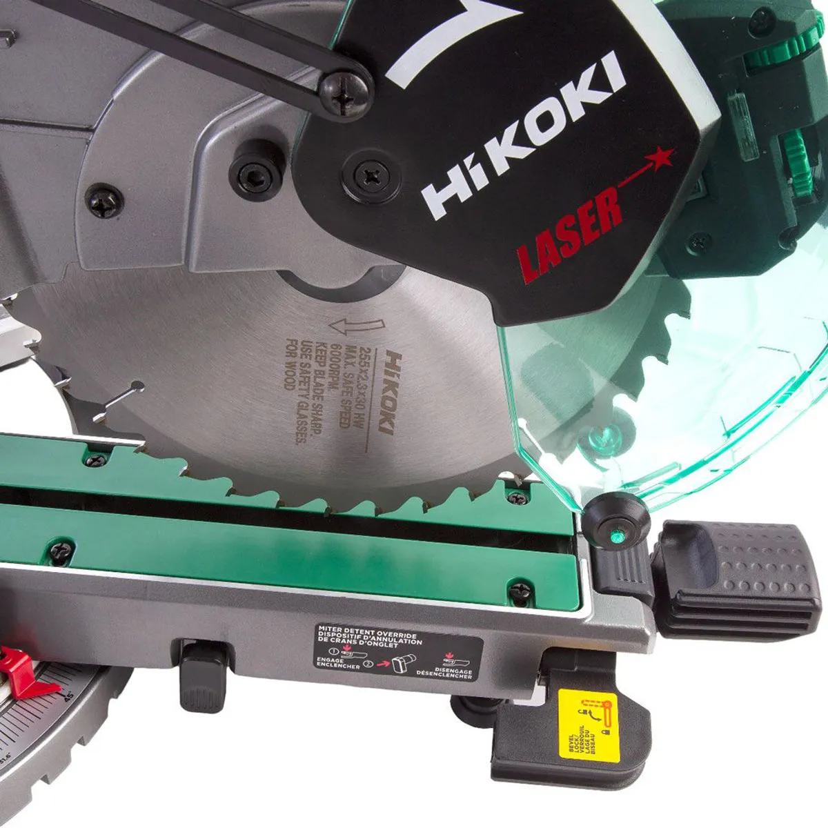 Hikoki C3610DRAW4Z 36V Brushless 255mm Slide Compound Mitre Saw with 1 x 5.0Ah Battery & Charger