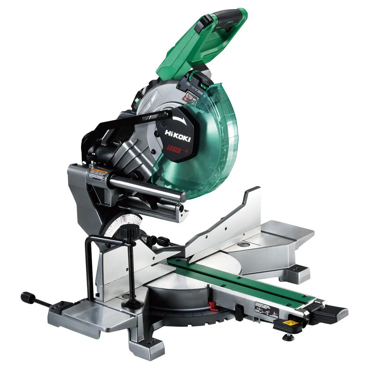 Hikoki C3610DRAW4Z 36V Brushless 255mm Slide Compound Mitre Saw with 1 x 5.0Ah Battery & Charger