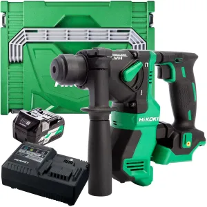 Hikoki DH18DPAJ3Z 18V Brushless SDS  Rotary Hammer Drill with 1 x 2.5Ah/5.0Ah Battery & Charger