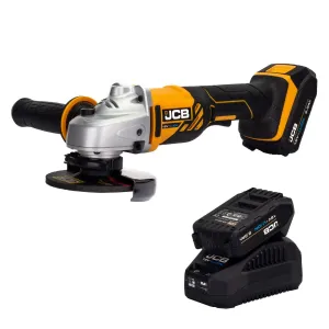 JCB 18AG-2-V2 18V Angle Grinder with 2x2.0Ah Batteries & charger