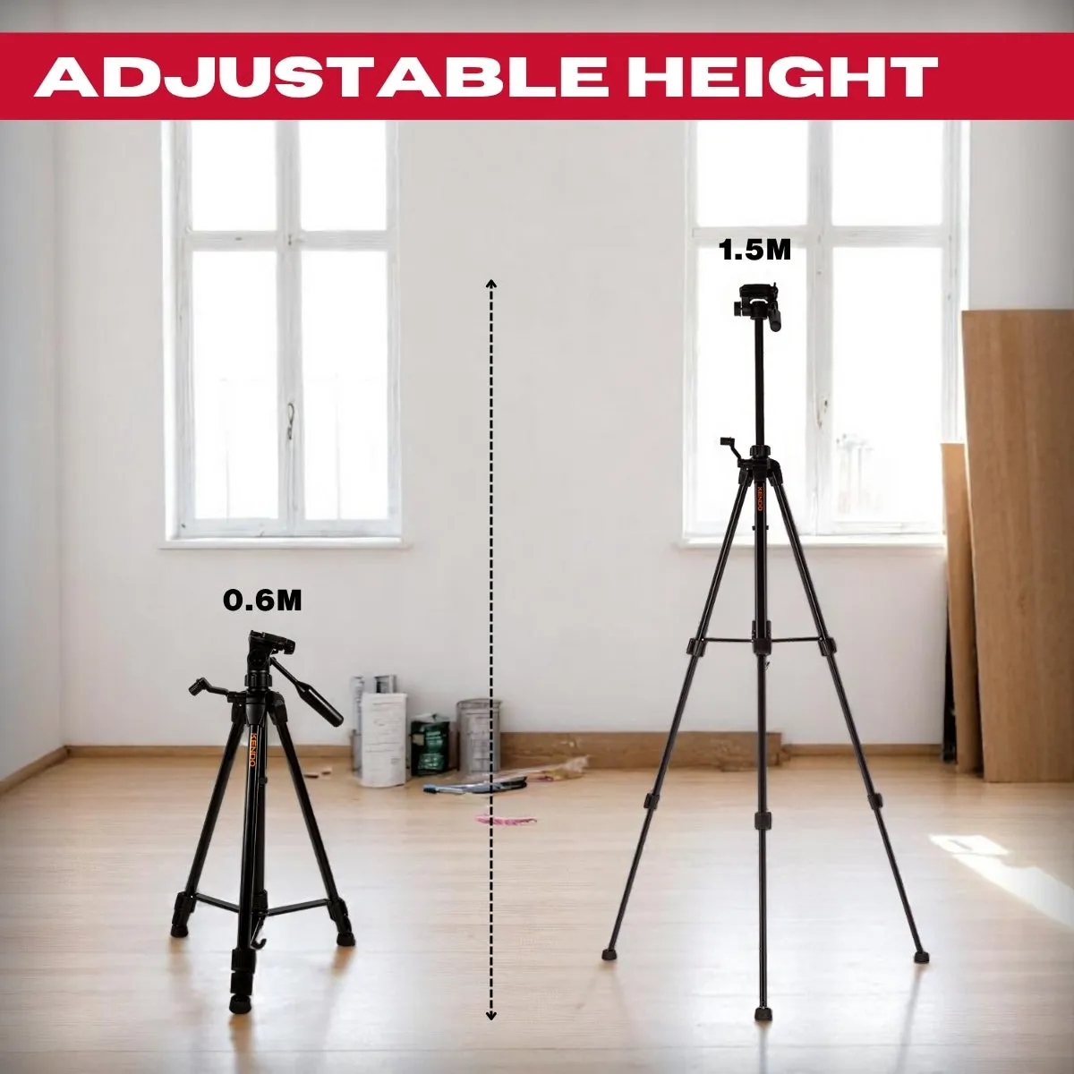 Kendo Adjustable Tripod 0.61.5m with Carry Bag