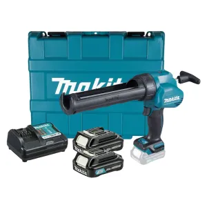 Makita CG100DWAEA 12Vmax CXT Caulking Gun With 2 x 2.0ah Batteries. Charger & Case