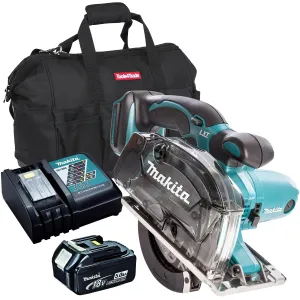 Makita DCS552Z 18V 136mm Metal Cut Saw With 1 x 5.0Ah Battery Charger & Bag