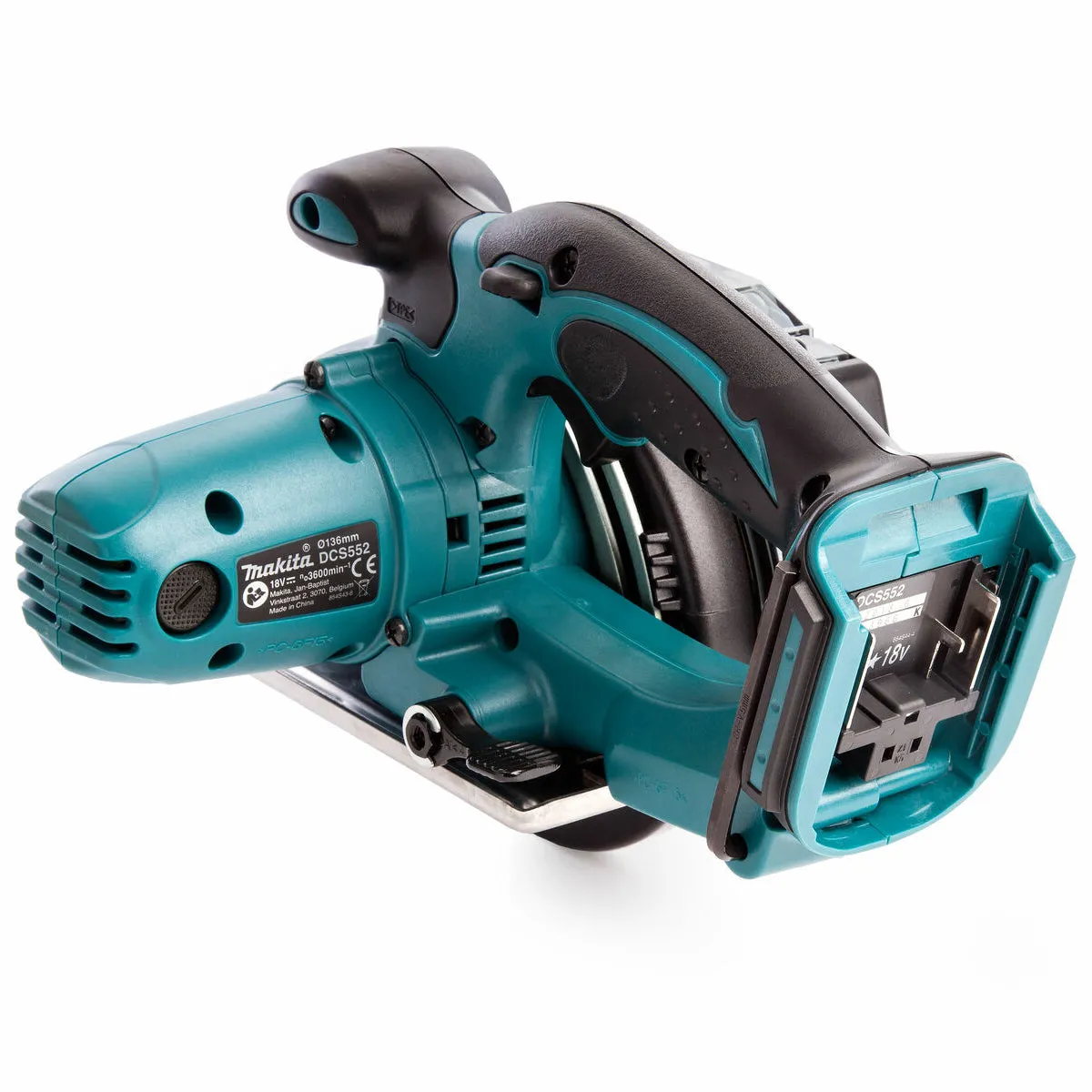 Makita DCS552Z 18V 136mm Metal Cut Saw With 1 x 5.0Ah Battery Charger & Bag