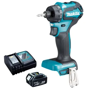 Makita DDF083Z 18V Brushless 1/4 Drill Driver With 1 x 5.0Ah Battery & Charger