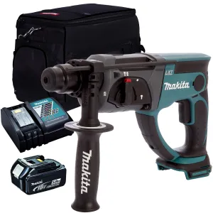 Makita DHR202Z 18V SDS  Rotary Hammer Drill with 1 x 5.0Ah Battery Charger & Bag