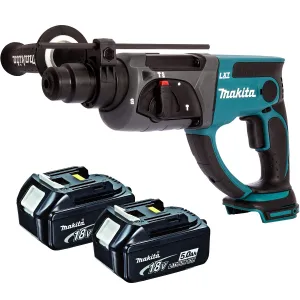 Makita DHR202Z 18V SDS  Rotary Hammer Drill With 2 x 5.0Ah Batteries