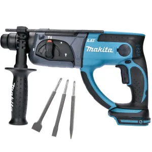 Makita DHR202Z 18V SDS  Rotary Hammer Drill with 3 Piece Chisel