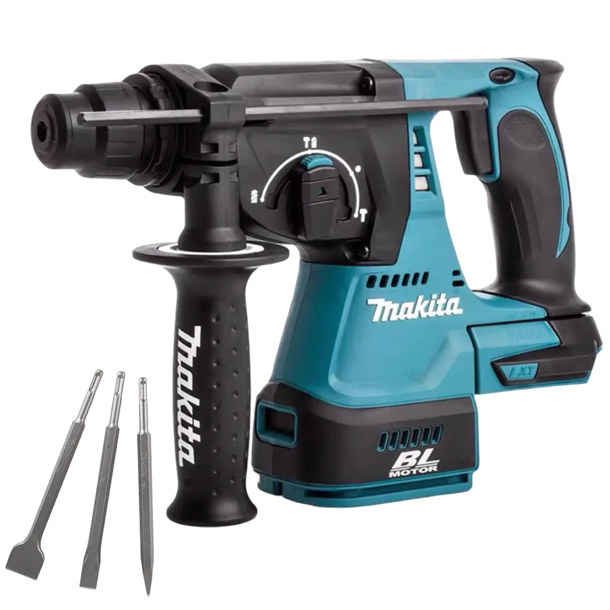 Makita DHR242Z 18V Brushless SDS  Rotary Hammer Drill with 3 Piece Chisel