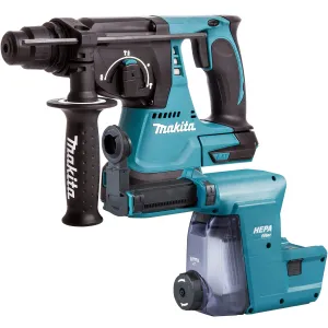 Makita DHR242Z 18V SDS  Brushless 24mm Rotary Hammer Drill Body with Dust Extraction System