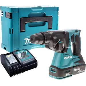 Makita DHR242Z 18V SDS  Brushless Hammer Drill with 1 x 5.0Ah Battery Charger & Type 4 Case