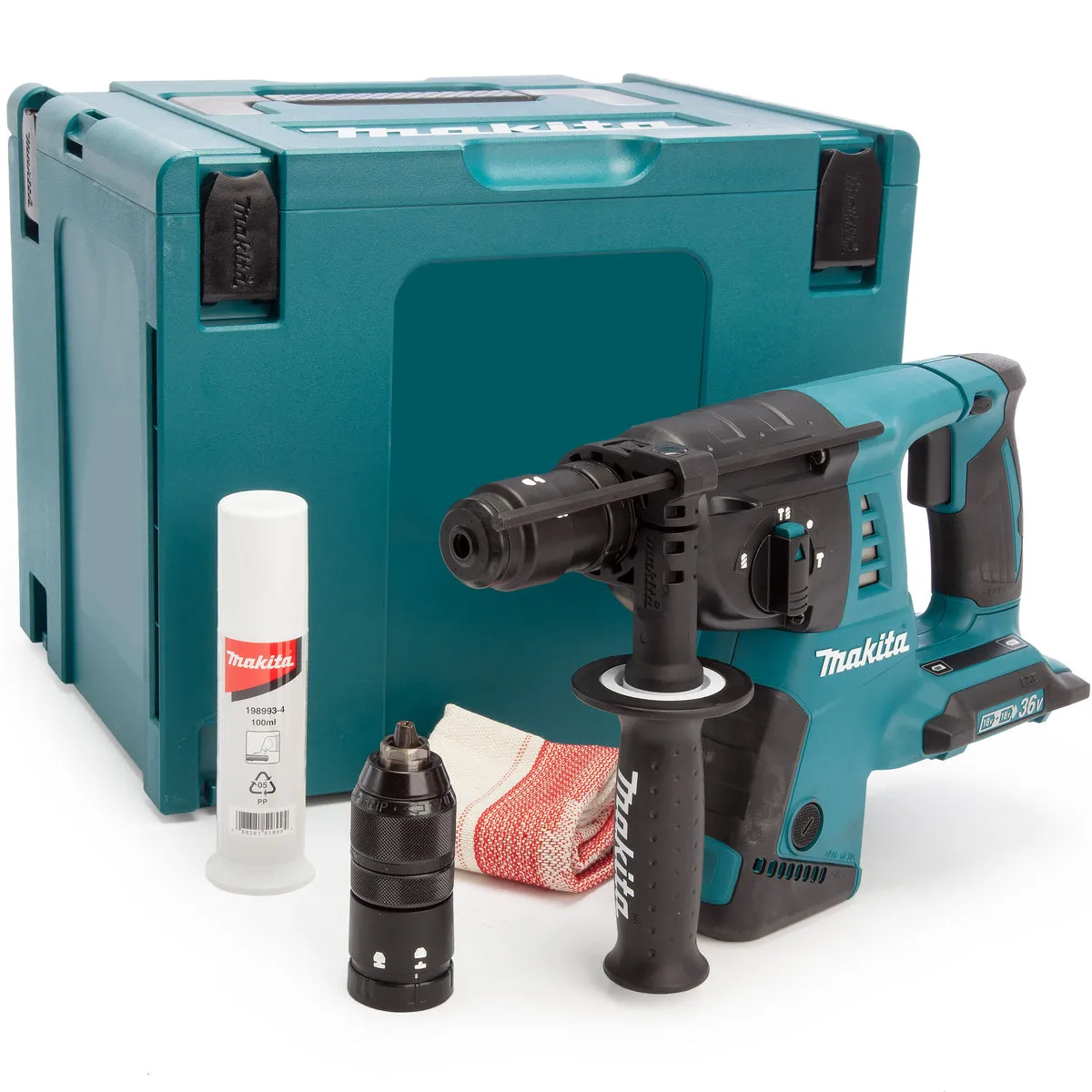 Makita DHR264ZJ 36V LXT SDS  Rotary Hammer Drill Body Only With Type 4 Case