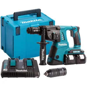 Makita DHR264ZJ 36V LXT SDS  Rotary Hammer Drill With 2 x 5.0Ah Batteries & Charger In Case