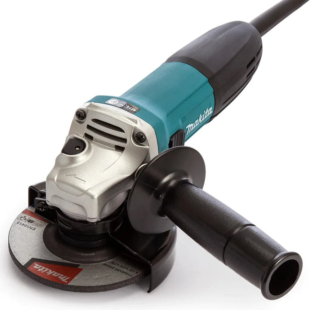 Makita GA4530RKD/2 115mm/4.5 Angle Grinder With Case & Diamond Blade 240V