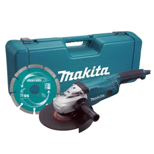 Makita GA9020KD/1 230mm (9) Angle Grinder With Case & Diamond Blade 110V